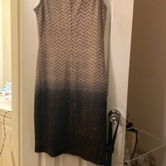 Sunny black and brown dress plain but dressy - Picture 6 of 8